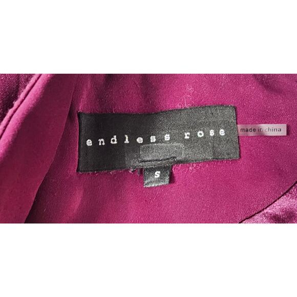 Endless rose single breasted blazer purple sz S proffesional business casual - Picture 6 of 11